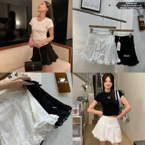 Lacey Border Mini Skirts
